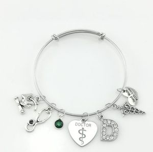 Adjustable charm bracelet for a new doctor